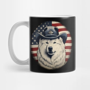 Patriotic Samoyed Mug